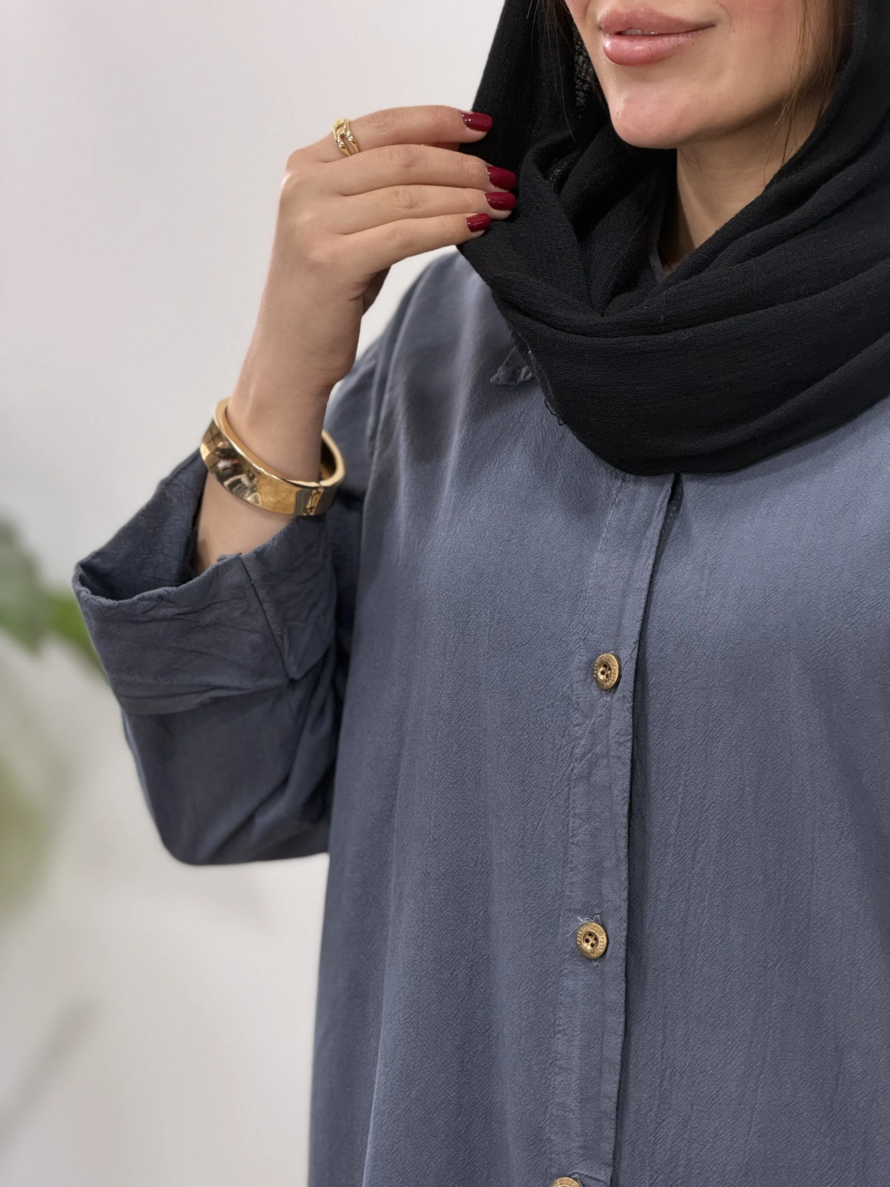 مانتو بلند لینن انیسه(ایراد دار)